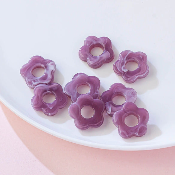 Acrylic Five Petal Flower Halo Jewelry Materials For Diy Handmade Earrings And Hair Accessories