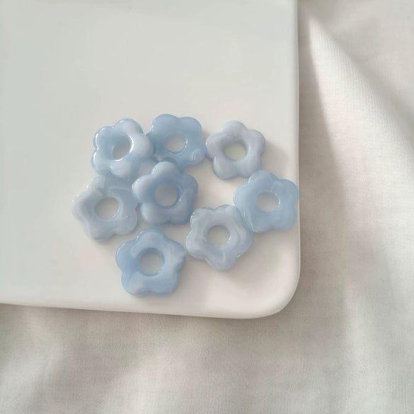 Acrylic Five Petal Flower Halo Jewelry Materials For Diy Handmade Earrings And Hair Accessories