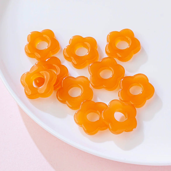 Acrylic Five Petal Flower Halo Jewelry Materials For Diy Handmade Earrings And Hair Accessories