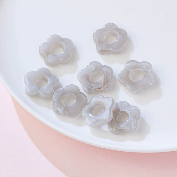 Acrylic Five Petal Flower Halo Jewelry Materials For Diy Handmade Earrings And Hair Accessories