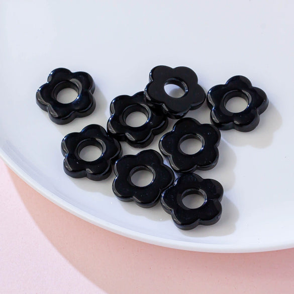 Acrylic Five Petal Flower Halo Jewelry Materials For Diy Handmade Earrings And Hair Accessories