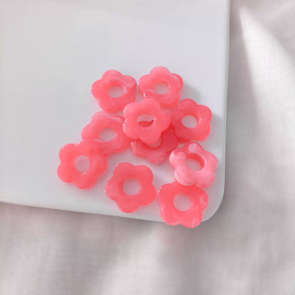 Acrylic Five Petal Flower Halo Jewelry Materials For Diy Handmade Earrings And Hair Accessories