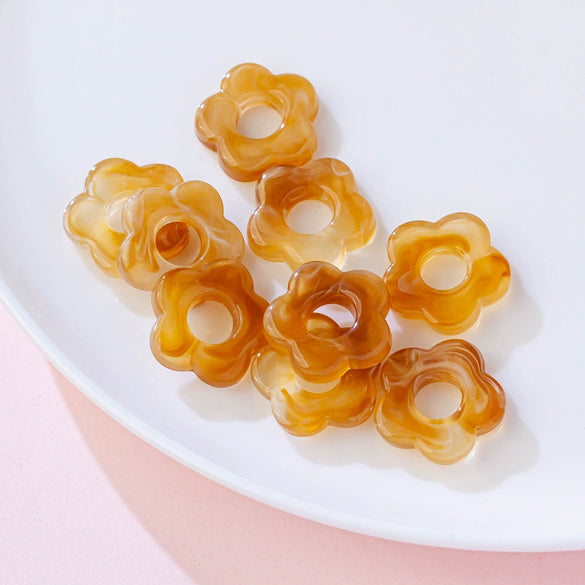 Acrylic Five Petal Flower Halo Jewelry Materials For Diy Handmade Earrings And Hair Accessories