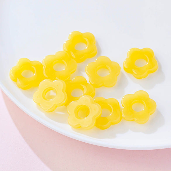Acrylic Five Petal Flower Halo Jewelry Materials For Diy Handmade Earrings And Hair Accessories