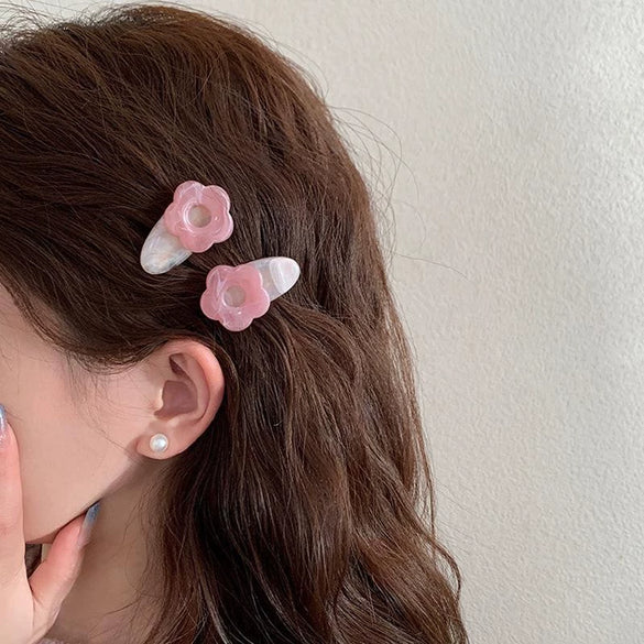 Acrylic Five Petal Flower Halo Jewelry Materials For Diy Handmade Earrings And Hair Accessories