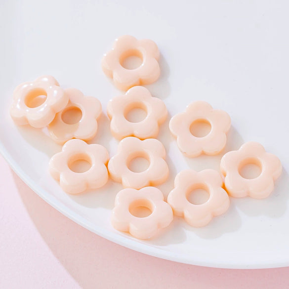 Acrylic Five Petal Flower Halo Jewelry Materials For Diy Handmade Earrings And Hair Accessories