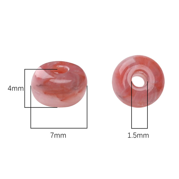 Acrylic Flat Bead Jewelry Accessories For Diy Handmade Beaded Bracelet