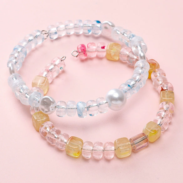 Acrylic Flat Bead Jewelry Accessories For Diy Handmade Beaded Bracelet