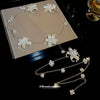 Acrylic Flower Waist Chain Necklace Dualuse Set With Pearls Women's Fashion Jewelry