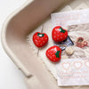 Acrylic Fruit Series Love Beads Mobile Phone Chain Jewelry Accessories With Line Pattern