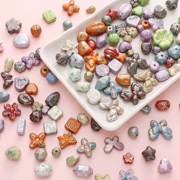 Acrylic Geometric Handmade Beads Necklace Pendant Accessories