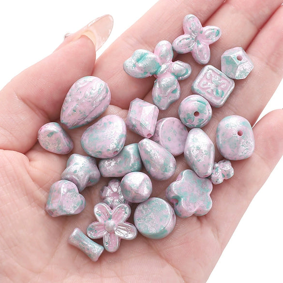 Acrylic Geometric Handmade Beads Necklace Pendant Accessories
