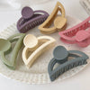 Acrylic Geometric Heart Women's Baking Paint Hair Clip