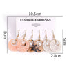 Acrylic Geometric Hoop Earrings Set With Round Or Oval Designs Versatile Unisex Statement Earrings For Women