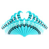 Acrylic Geometric Polishing Hip Hop Ear Horn Set Jewelry