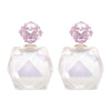 Acrylic Geometric Style Electroplated Women's Earrings