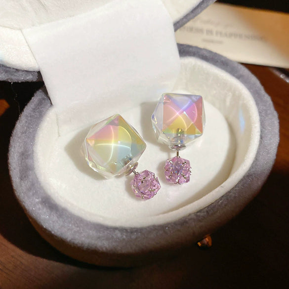 Acrylic Geometric Style Electroplated Women's Earrings