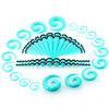 Acrylic Geometric Style Injection Molding Earring Set