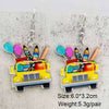 Acrylic Handmade Animal Geometric Cartoon Character Earrings For Women Book Lovers