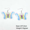 Acrylic Handmade Animal Style Earrings With Cartoon Character Geometric Zodiac Patterns