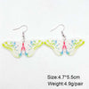 Acrylic Handmade Animal Style Earrings With Cartoon Character Geometric Zodiac Patterns