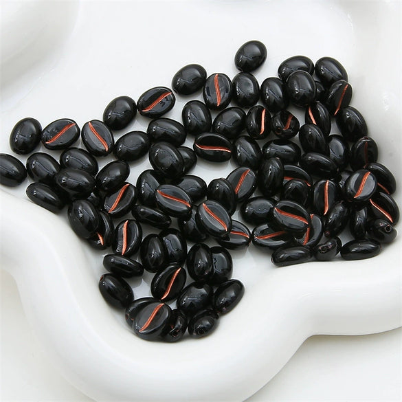 Acrylic Handmade Beaded Jewelry Accessories Coffee Bean Bracelet Mobile Phone Chain
