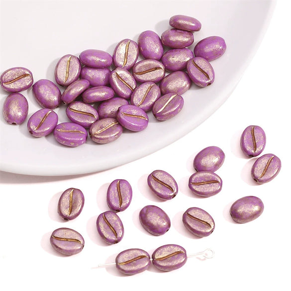 Acrylic Handmade Beaded Jewelry Accessories Coffee Bean Bracelet Mobile Phone Chain