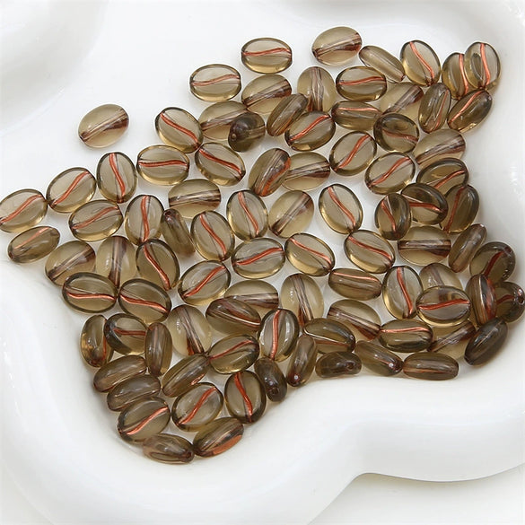 Acrylic Handmade Beaded Jewelry Accessories Coffee Bean Bracelet Mobile Phone Chain