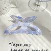 Acrylic Handmade Butterfly Hollow Hair Grab Clip For Women Small Fresh Style