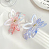 Acrylic Handmade Butterfly Hollow Hair Grab Clip For Women Small Fresh Style
