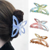 Acrylic Handmade Butterfly Hollow Hair Grab Clip For Women Small Fresh Style