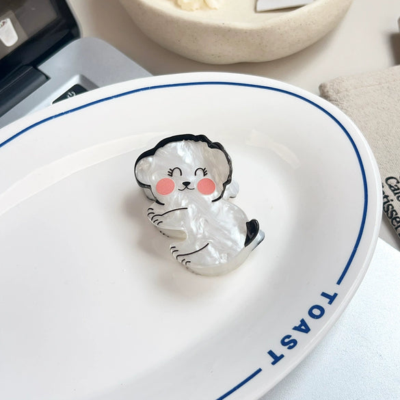 Acrylic Handmade Cute Animal Hair Clip For Women
