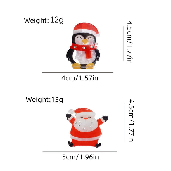 Acrylic Handmade Cute Penguin Shark Hairpin Hair Accessories