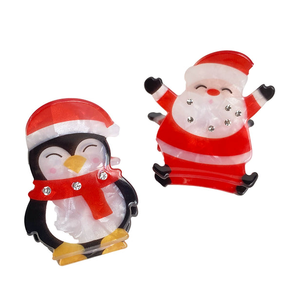 Acrylic Handmade Cute Penguin Shark Hairpin Hair Accessories