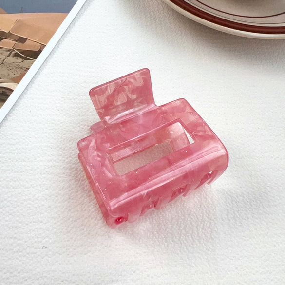 Acrylic Handmade Geometric Hair Grab Clip Fashion Elegant Headwear Accessories For Women