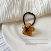 Acrylic Handmade Hair Accessories With Ink Pattern High Elasticity And Flower Design