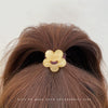 Acrylic Handmade Hair Accessories With Ink Pattern High Elasticity And Flower Design