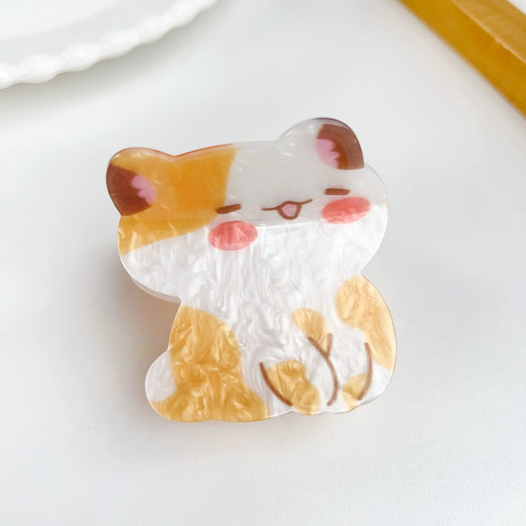 Acrylic Handmade Heart Animal Style Girls Hair Accessories
