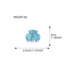 Acrylic Handmade Small Grab Hair Clip Natural Style Blocks Design