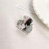 Acrylic Handmade Small Grab Hair Clip Natural Style Blocks Design