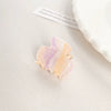 Acrylic Handmade Small Grab Hair Clip Natural Style Blocks Design