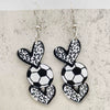 Acrylic Handmade Sports Earrings With Leopard Print Football Basketball Heart Cartoon Characters Ushape Geometric Letters Numbers Text Patterns For Women