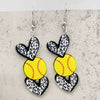 Acrylic Handmade Sports Earrings With Leopard Print Football Basketball Heart Cartoon Characters Ushape Geometric Letters Numbers Text Patterns For Women