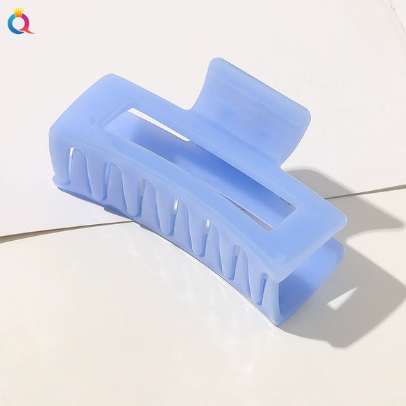 Acrylic Handmade Square Hair Grip Ball Head Shark Clip Women's Hair Accessories