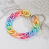 Acrylic Handmade Unisex Geometric Cartoon Dopamine Style Bracelet