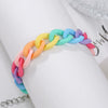 Acrylic Handmade Unisex Geometric Cartoon Dopamine Style Bracelet