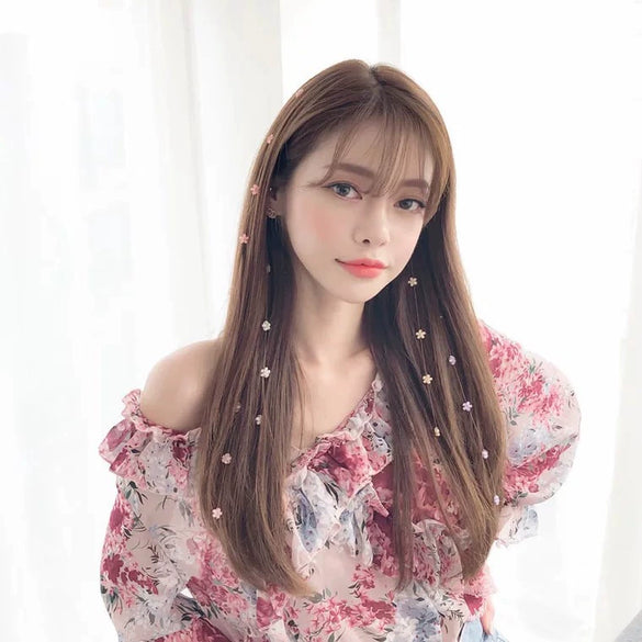 Acrylic Handmade Women's Small Flash Diamond Invisible Flower Braided Hair Plate Hair Bangs Ponytail Bb Clip