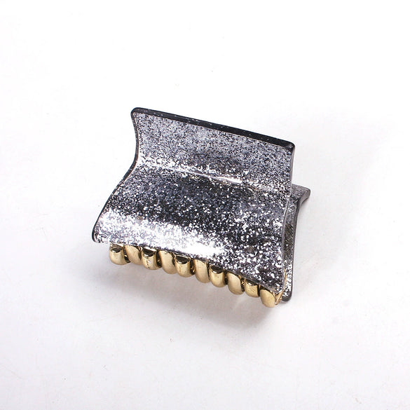Acrylic Handmade Women's Solid Color Hair Clip