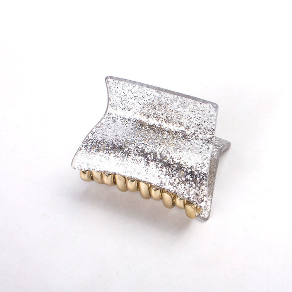 Acrylic Handmade Women's Solid Color Hair Clip