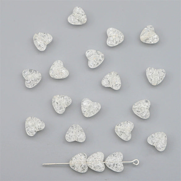 Acrylic Heart Shaped Beads For Handmade Jewelry Bracelet Earrings Accessories